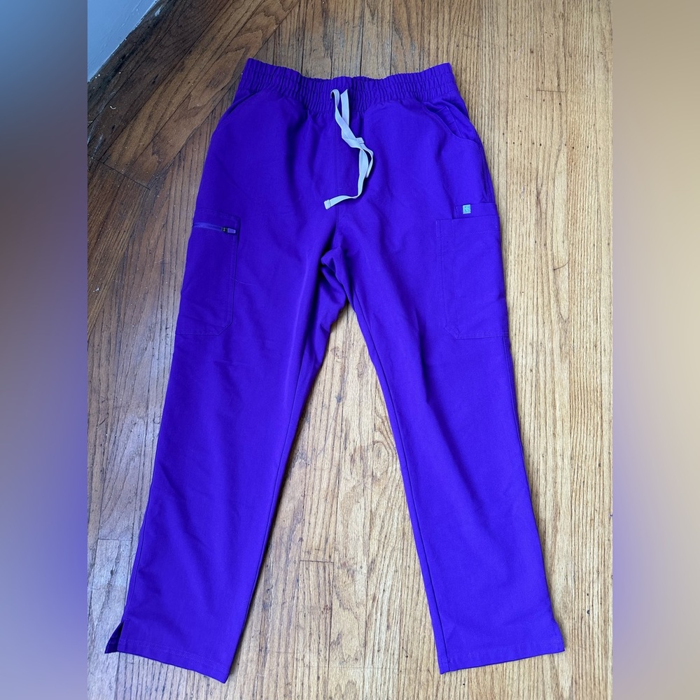 Figs High waisted Yola Pants in purple